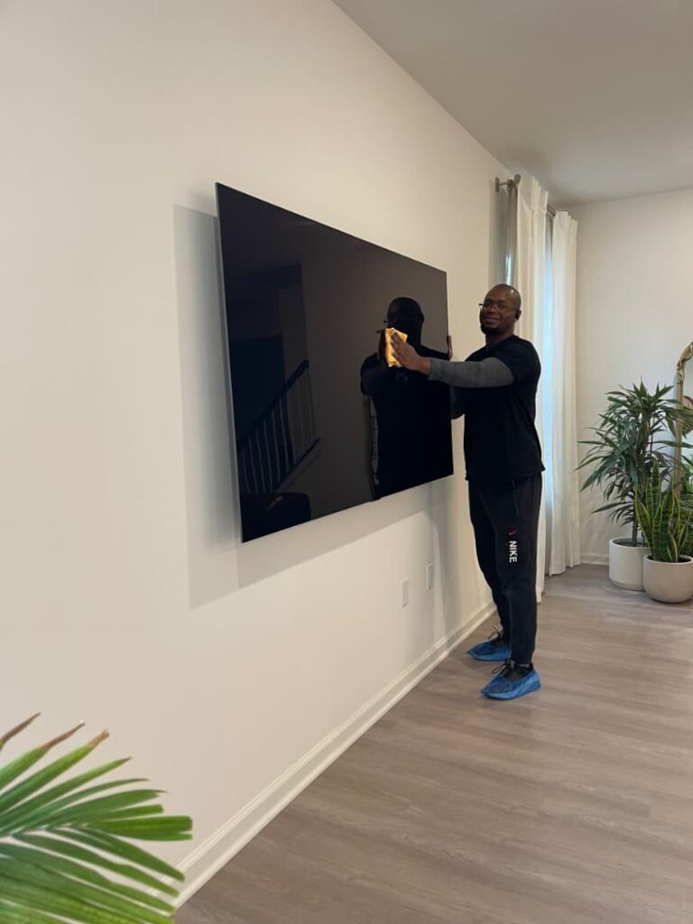 office cleaning service professionals at work